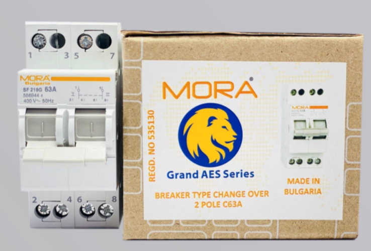 MORA SF219G 63A 2 Pole Breaker Type Change-Over in Pakistan