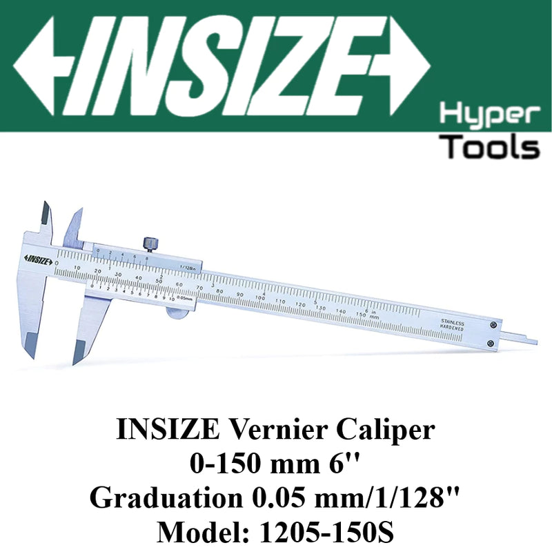 INSIZE Vernier Caliper 0.05mm Accuracy ±0.05mm (1205 Series)