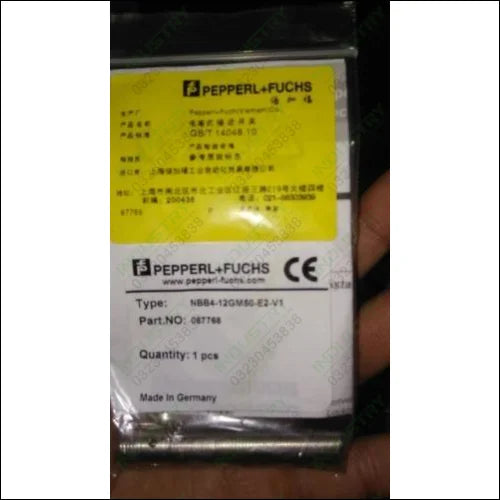 NBB4-12GM50-E2-V1 Pepperl + Fuchs, M12 x 1, PNP-NO Inductive Sensor 65mm Length, 10 ? 30 V dc supply voltage , IP67 Rating - industryparts.pk