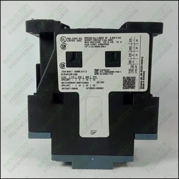 NEW Siemens contactor 3RT6028-1AN20 3RT6 028-1AN20 AC220V in Pakistan - industryparts.pk