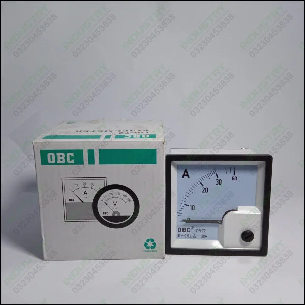 OBC OB-72 Panel Meter 72 x 72 Range 30A - industryparts.pk