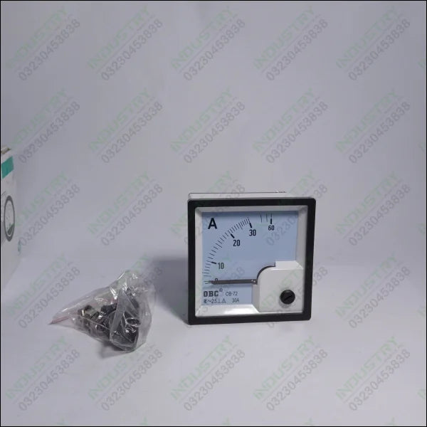OBC OB-72 Panel Meter 72 x 72 Range 30A - industryparts.pk