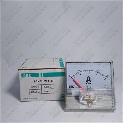 OBC OB-80 Panel Meter 80 x 80 Range 30A - industryparts.pk