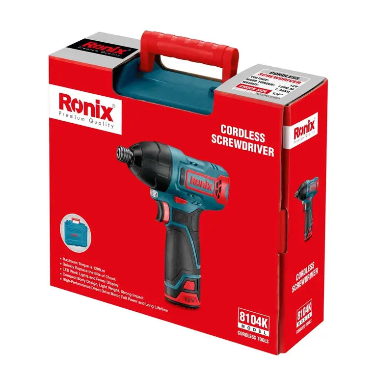 Ronix Cordless Impact Screwdriver 8104K in Pakistan