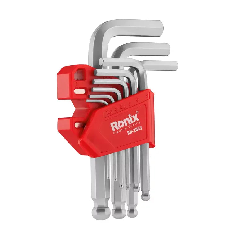 RONIX Magnetic Hex Key 9pcs Cr-V RH-2033 in Pakistan