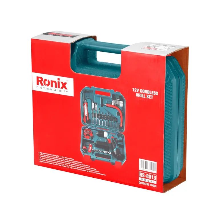 Ronix Cordless Drill Set 12V 36pcs RS-8013 in Pakistan