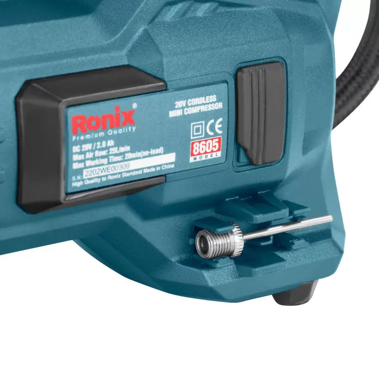 RONIX Cordless Mini Compressor 20V 8605 in Pakistan