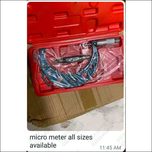 Outside Micrometer, All Sizes With Plastic Case in Pakistan