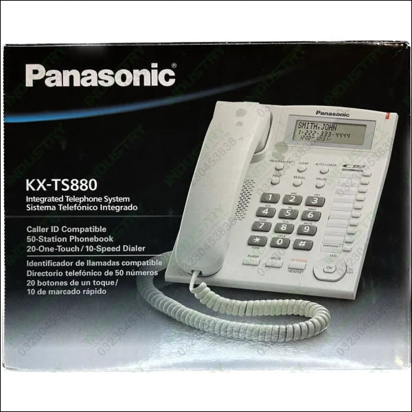 Panasonic Corded Phone Caller ID 50 Station Phone Book Speaker Phone Made in Malaysia in Pakistan