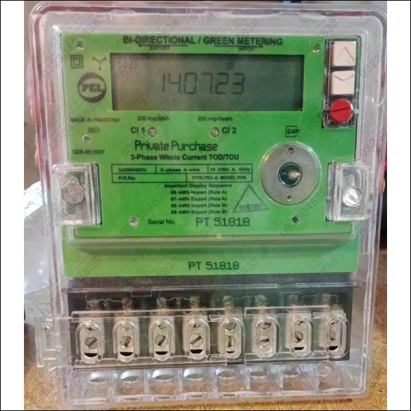 PEL Three Phase  Bi-Directional Static Energy Meter in Pakistan