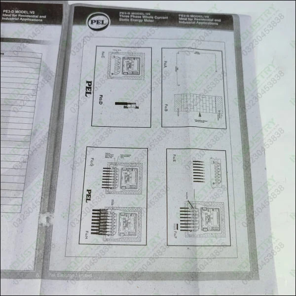 PEL Three Phase Static Digital Energy Meter in Pakistan