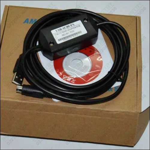 PLC Programming USB-SC09-FX Cable For Fx3u Mitsubishi MELSEC USB TO RS422 ADAPTER in Pakistan - industryparts.pk