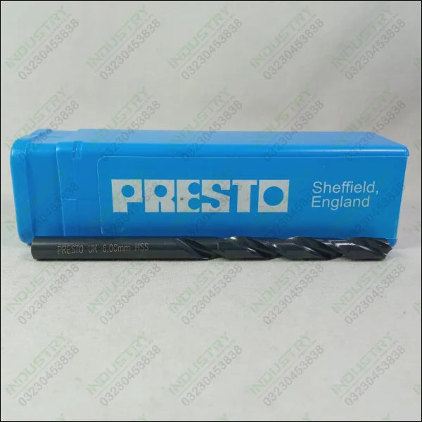 PRESTO SS HSS DIN338 JOBBER 6.00mm Drill Bit in Pakistan