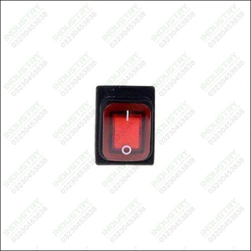 Red Colour Waterproof Latching Rocker Toggle Switch AC250V/16A in Pakistan - industryparts.pk