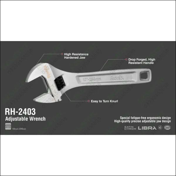 RONIX Adjustable Wrench Libra Series RH-2403 in Pakistan