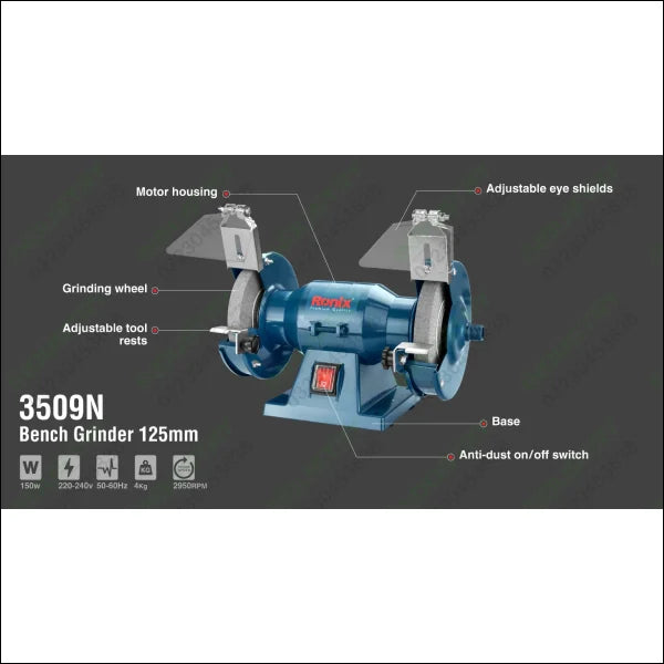 RONIX Bench Grinder 125mm / 5" 3509N in Pakistan