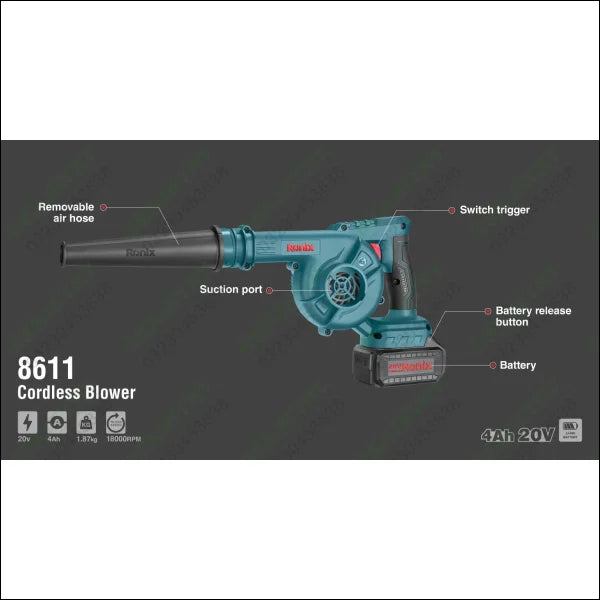 RONIX Cordless Blower 20V 8611 in Pakistan