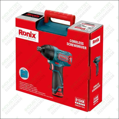 Ronix Cordless Impact Screwdriver 8104K in Pakistan