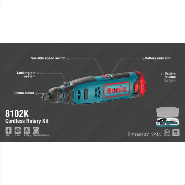 RONIX Cordless Rotary Kit 8102K in Pakistan