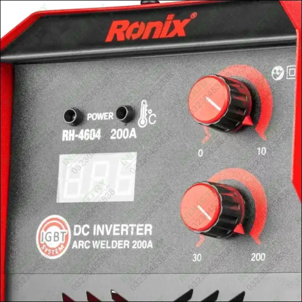 RONIX DC Arc Welding Inverter 200A RH-4604 in Pakistan