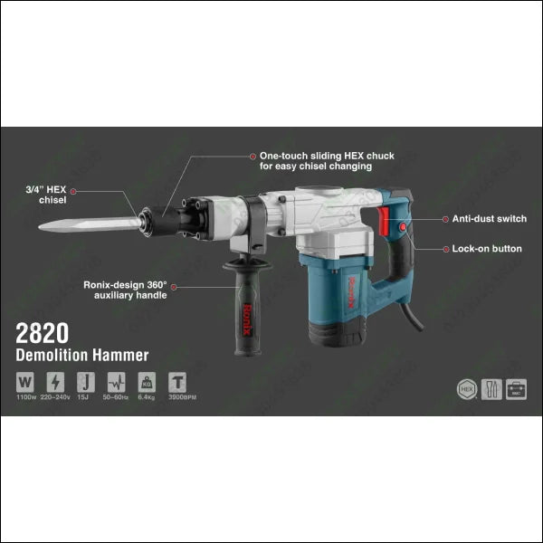 RONIX Demolition Hammer 2820 in Pakistan