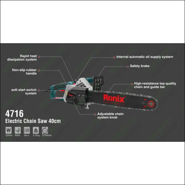 RONIX Electric Chain Saw 40CM / 16" 4716 in Pakistan