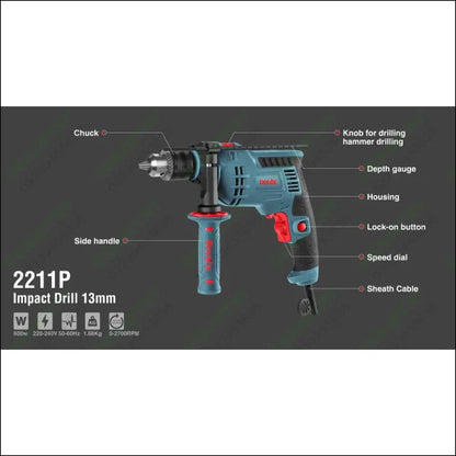 RONIX Electric Impact Drill 13mm Keyed 2211P in Pakistan