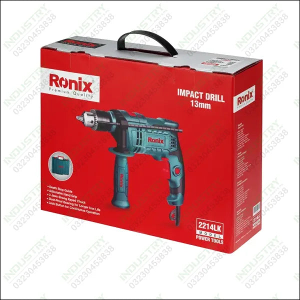 RONIX Electric Impact Drill Kit 13mm Keyed 2214LK in Pakistan