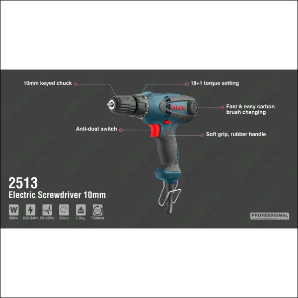 RONIX Electric Screwdriver 10mm 2513 in Pakistan