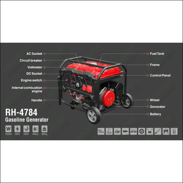 RONIX Gasoline Generator 7500W RH-4784 in Pakistan