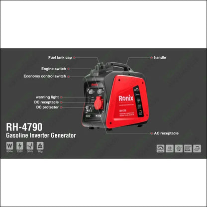 RONIX Gasoline Inverter Generator 800W RH-4790 in Pakistan