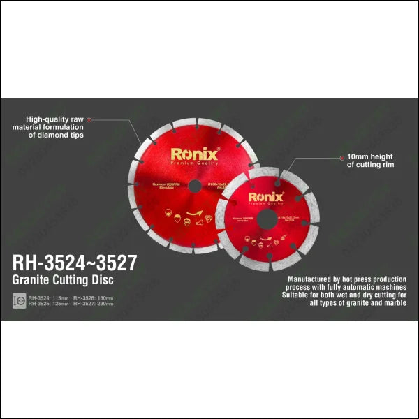 RONIX Granite Cutting Disk RH-3525 in Pakistan