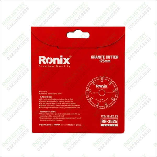 RONIX Granite Cutting Disk RH-3525 in Pakistan