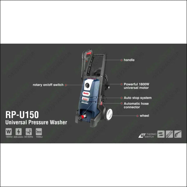 RONIX High-Pressure Washer 150BAR RP-U150 in Pakistan