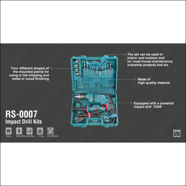 RONIX Impact Drill Kit 29pcs RS-0007 in Pakistan