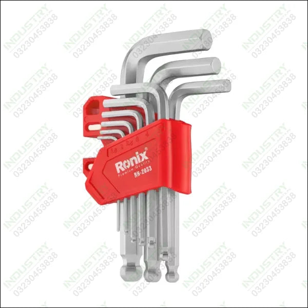 RONIX Magnetic Hex Key 9pcs Cr-V RH-2033 in Pakistan