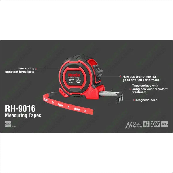 RONIX Measuring Tape Omega Series Magnetic RH-9060 / 5.5m,  RH-9016 / 10m in Pakistan