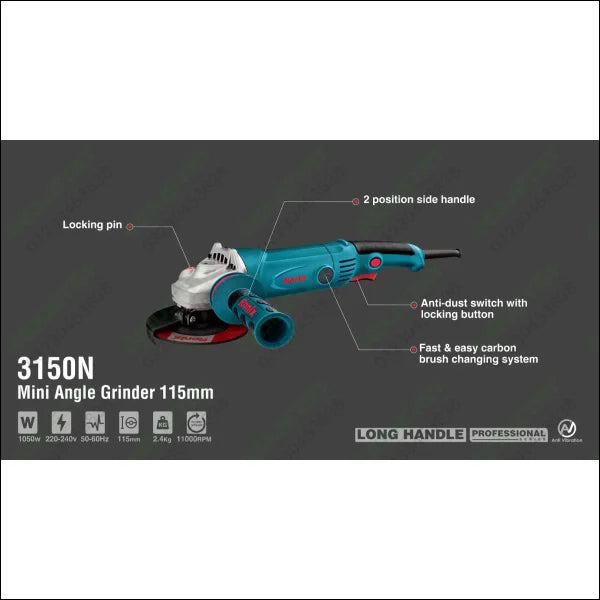 RONIX Mini Angle Grinder 115mm 3150N in Pakistan