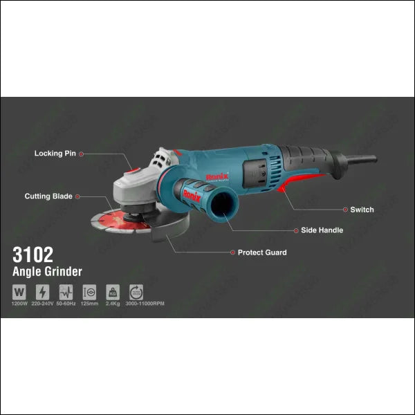 RONIX Mini Angle Grinder 125mm 3102 in Pakistan