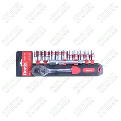 RONIX Socket Set 72 Teeth Set 12 pcs ½" RH-2643 in Pakistan