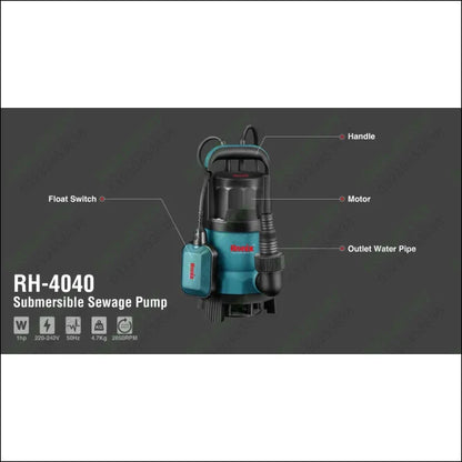 RONIX Submersible Sewage Pump 1 hp RH-4040 in Pakistan