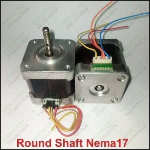 Round Shaft Nema17 Stepper Motor For 3D Printer & CNC