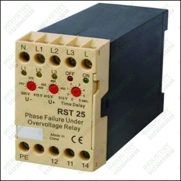 RST 25 Phase Sequence Relay Electronic Voltage Protection in Pakistan - industryparts.pk