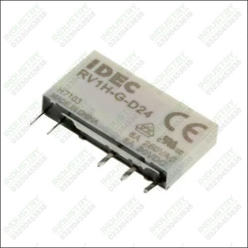 RV1H-G-D24 Power Relay,SPDT,24 VDC,6 A,RV1H Series - industryparts.pk