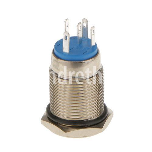 LED Indicator Latching 16mm Push Button Control Switch for Car Motor Start Green in Pakistan - industryparts.pk