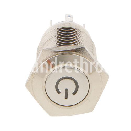 LED Indicator Latching 16mm Push Button Control Switch for Car Motor Start Green in Pakistan - industryparts.pk