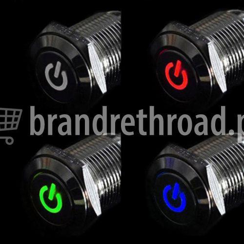 LED Indicator Latching 16mm Push Button Control Switch for Car Motor Start Green in Pakistan - industryparts.pk