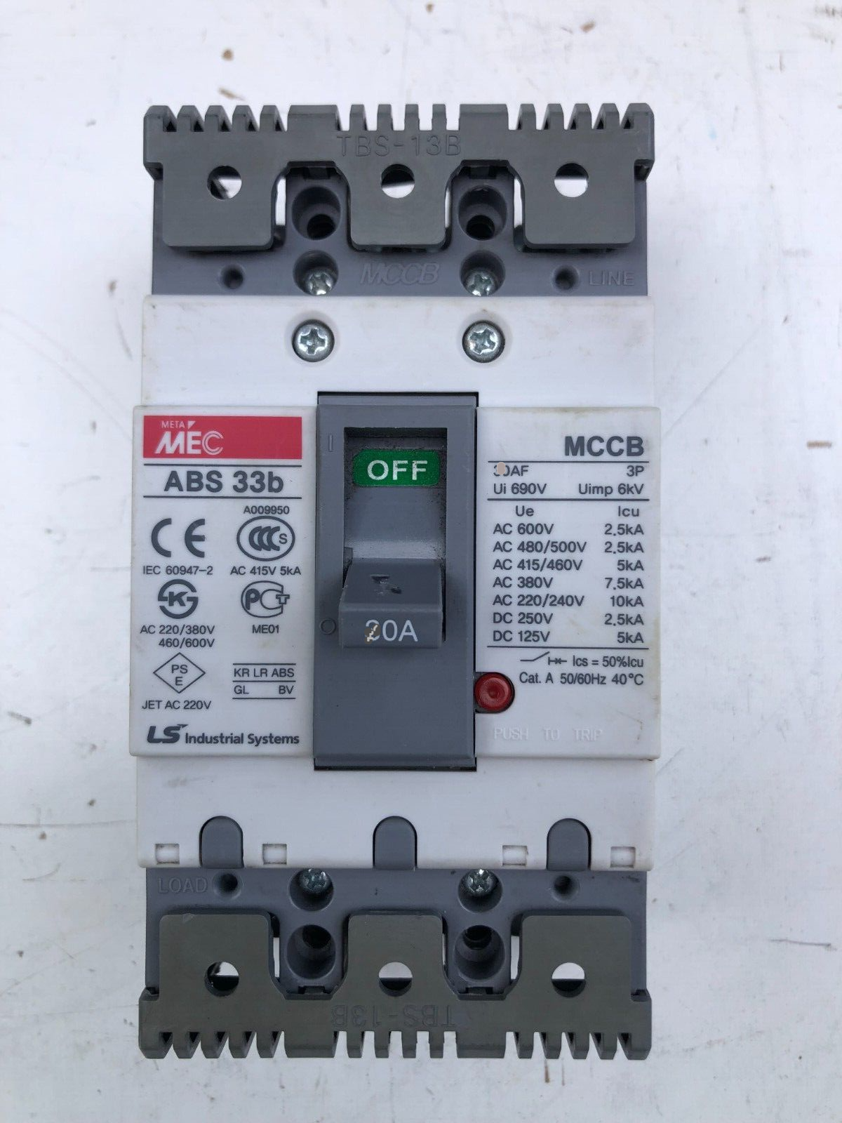 LS Low Voltage Circuit Breaker ABS 33b 3P in Pakistan