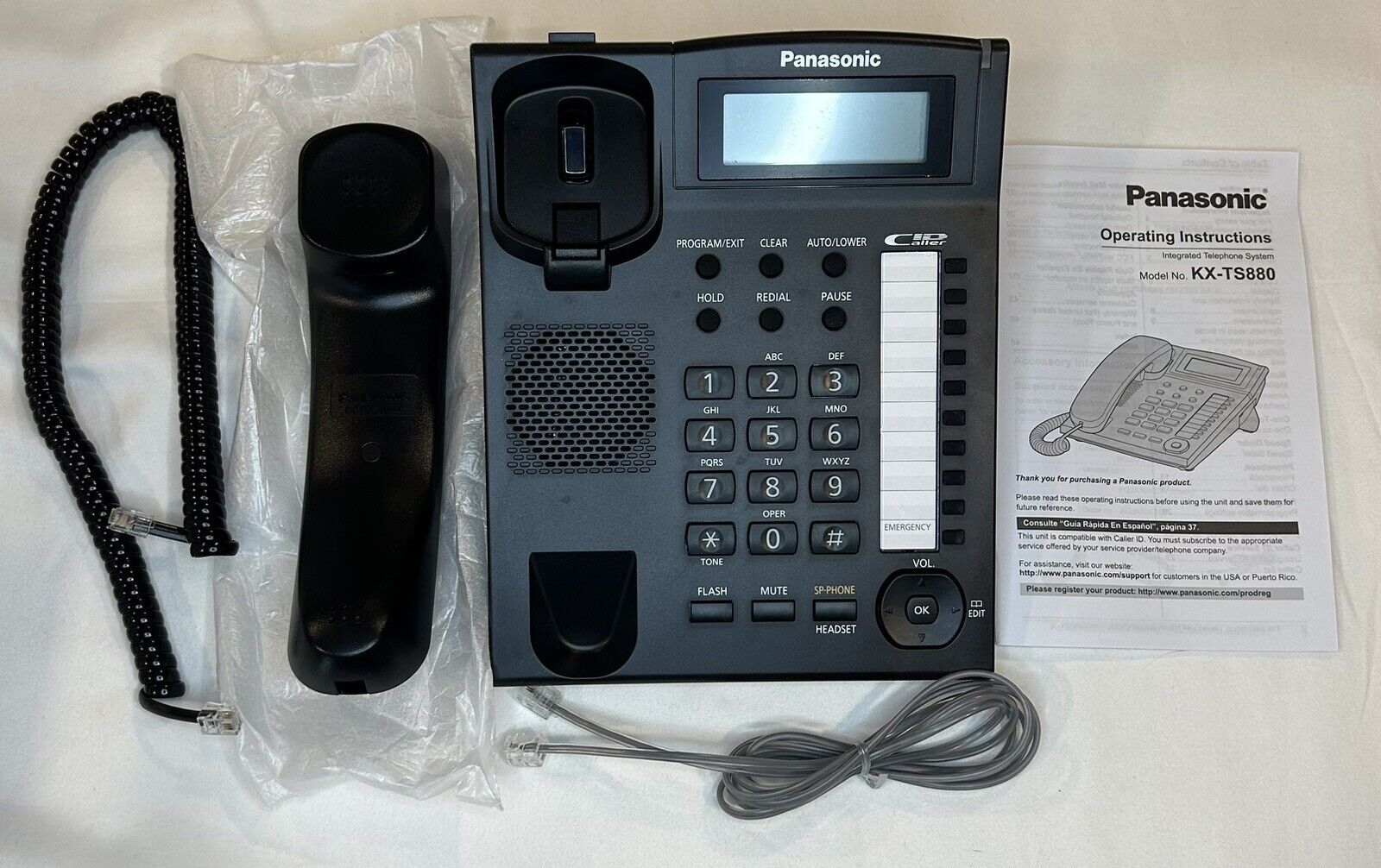 Panasonic Corded Phone Caller ID 50 Station Phone Book Speaker Phone Made in Malaysia in Pakistan