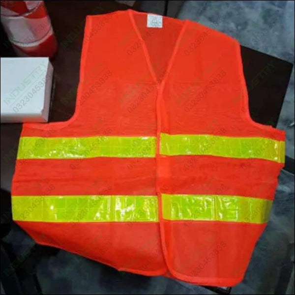 Safety Vest Jacket with Reflective Strips in Pakistan